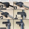 Motorcycle Bull Bar Mounting Bracket 2PCS Horizontal Light Mount Clamp