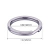 HeeYaa 10 Pieces of 1-inch Flat Key Rings - Metal