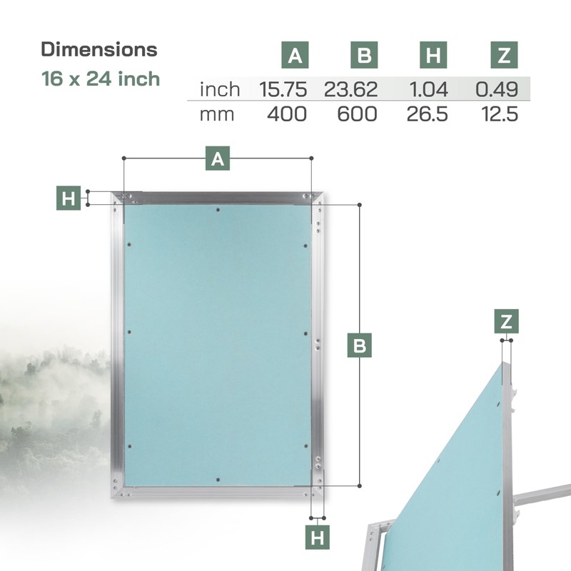 Vent Systems 16" x 24" Inch Access Panel - Metal