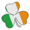 EmbTao Irish Clover Ireland Flag Color Embroidered Patch Lucky Shamrock