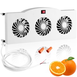 Makevivi 12V RV Refrigerator Fan, RV Fridge Fan for Efficient Air Circulation, Runs Quietly, Prevents Ice Buildup, Maintains Food Freshness