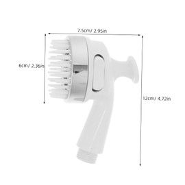 SOESFOUFU Salon Shampoo Bowl Spray Head Replacement 4-Point Interface Sink Hose Sprayer Barber Shop Handheld Shower Head Brush