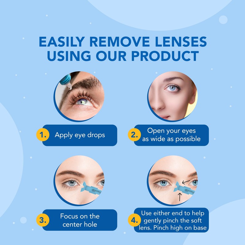 OptiWand 6 Pack - Small Portable Soft Contact Lens Removal