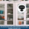 hioseyre 4-Pack Round Black Drawer Knobs - Aluminum Alloy Cupboard