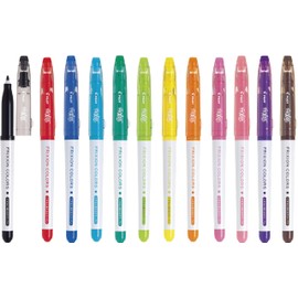 PILOT Color Pen, Friction Colors, 0.6mm, 12 Color Set, SFC120M12C
