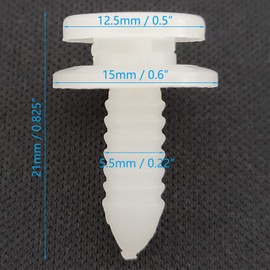 100 PCS STEP INSERT TRIM COVER CLIPS WITH GROMMETS PLASTIC FASTENERS FOR VW