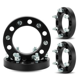 6x5.5 1in Wheel Spacers, 6x139.7mm Forged 6 Lugs Wheel Adapters, fit for 4Runner 1989-2022, for FJ Cruiser 2007-2014, for Tacoma 1995-2023, for Tundra 2000-2006, 108mm Bore w/ M12x1.5 Studs -4pcs