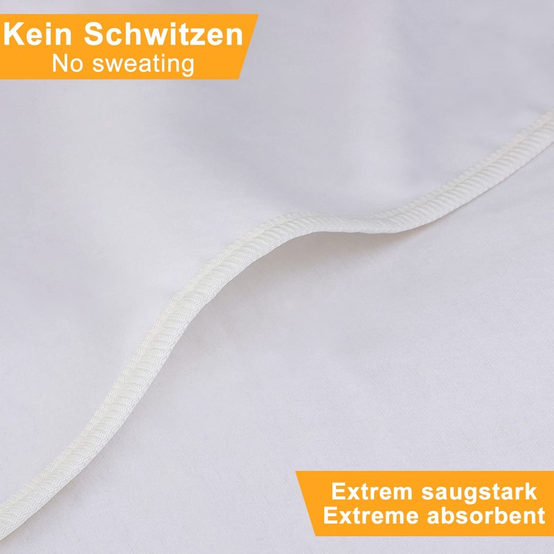 Molton Mattress Protector, 180 x 200 cm, Made from 100% Cotton,