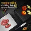2 Packs Stainless Steel Cutting Board Non-toxic for Kitchen Chopping