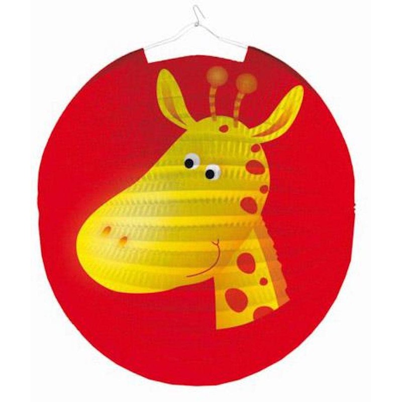 Lampion Safari-Motiv mit Tieren - Ø 25 cm, sortiert