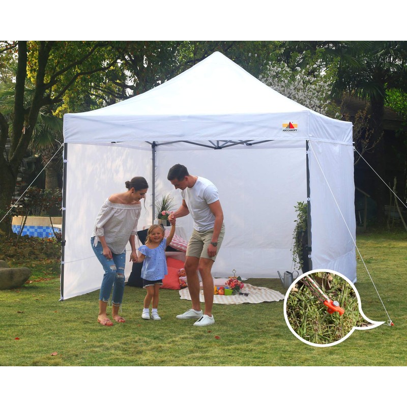 ABCCANOPY 11 Inch Tent Stakes 10 Pcs Non-Rust Metal Ground