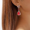 FDEETY Earrings for Women Crystal Teardrop Earrings Rhinestone Big Long