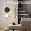 Blue And Gold Wall Clocks W/Hook 30" Large Wall Clock