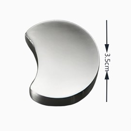 LLiKZio Chopsticks Rest, Stylish Cutlery Rest, Stainless Steel, Set of 2, Japanese Style (Silver), Japanese Tableware, Chopsticks Pillow, Easy to Clean and Store, Creative Moon Shape, Durable Gold