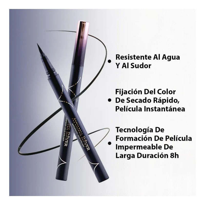 Delineador Para Ojos Ayvanna Rêver Líquido Mate Natural Negro Liso