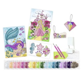 Ursus 43510002 Diamond Painting Creative Set "Princess", Craft Set for Children for Creative Design of Pictures, Pendants and Stickers with Diamonds