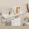 Bathroom Shelves Acrylic Space Saving Hole Free Floating Wall Mounted