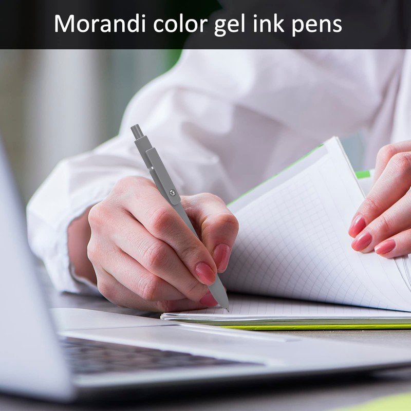 Dacitiery Pack of 5 Gel Pens with 10 Additional Refills,