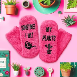 HAPPYPOP Funny Plant Gifts Plant Socks - Crazy Plant Lady Gifts Gardening Gifts, Plant Socks For Women, Plant Mom Socks, Gardening Socks