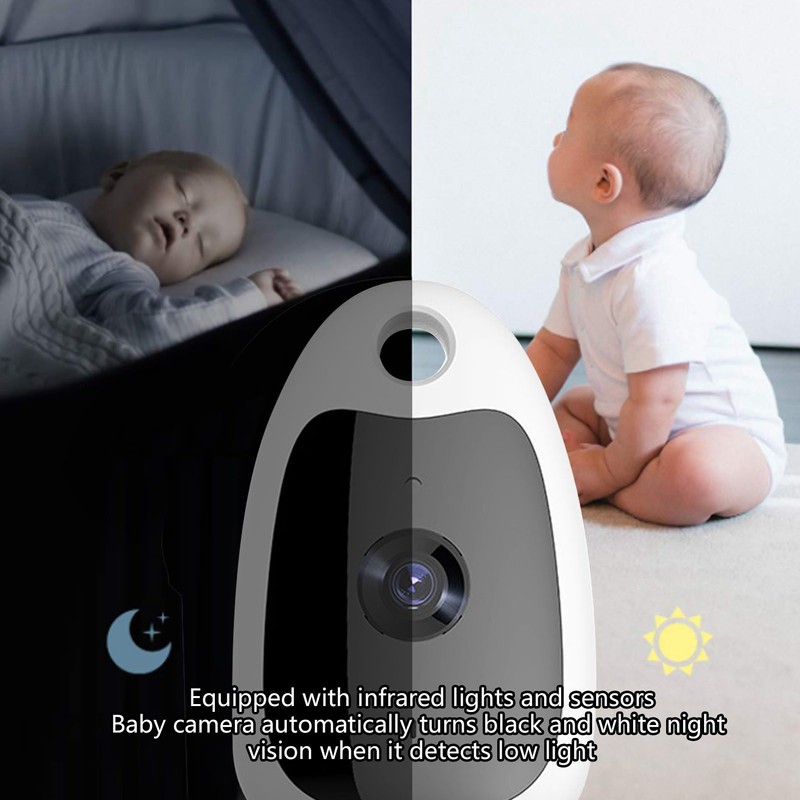 2in Display Baby Monitor Portable Wireless Long Range Night Vision