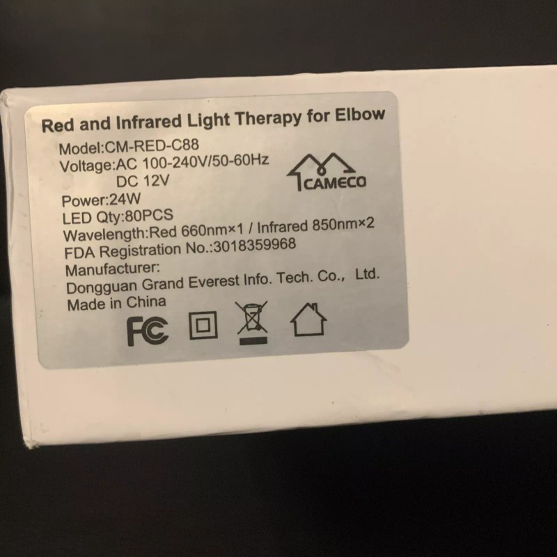 CAMECO Red & Infrared Light Therapy for Elbow Model CM-RED-C88