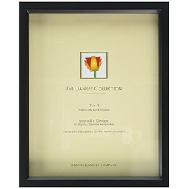 Dennis Daniels Wood Treasure Box Picture Frame, 8 x 10 Inches, Ebony