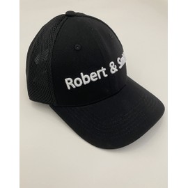 Robert & Smith Golf Mesh Cap, Hat, Men's, Sun Protection, UV Protection, Sports, Summer Cap, Black