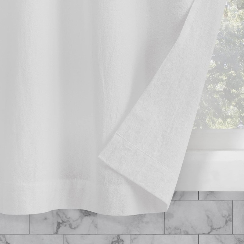 Archaeo Washed Cotton Small Window Twist Tab Cafe Curtains, 52"