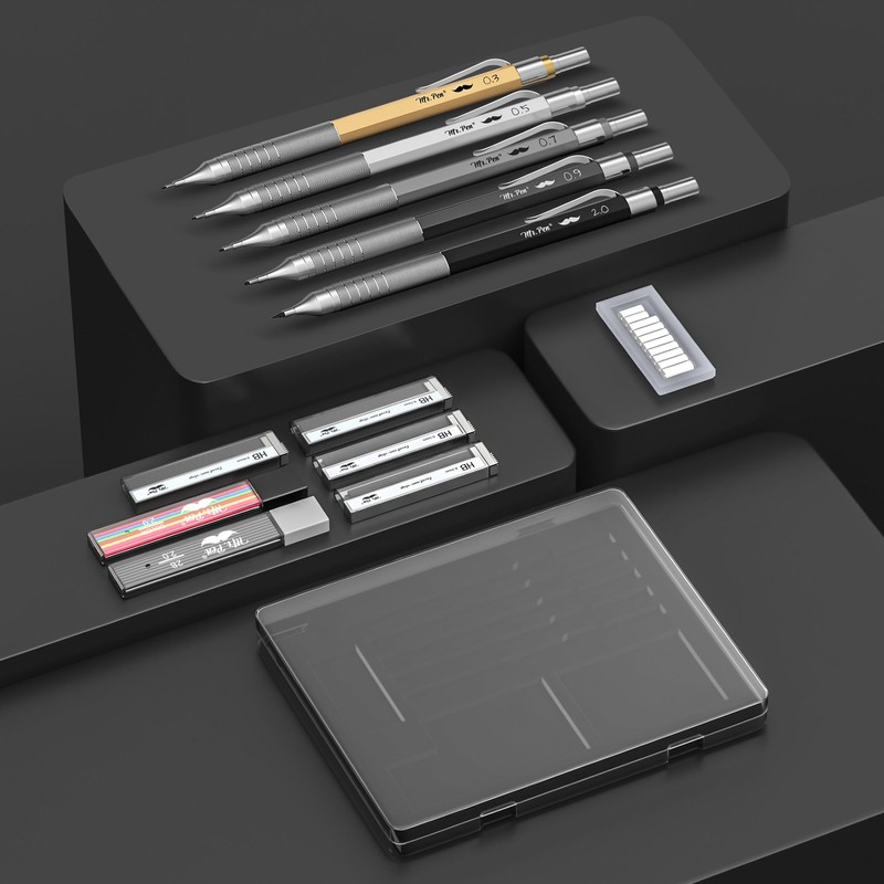 Mr. Pen- Metal Mechanical Pencil Set with Leads and Eraser