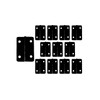 QCAA Solid Brass 180 Degree Mini Hinges, Jewery Box, Cabinet