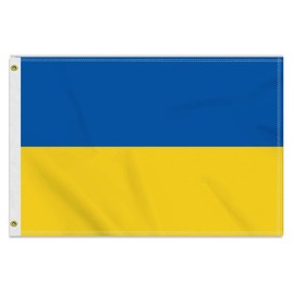 2×3 FT Ukraine Flag, Medium 60×90 150D ukrainian Outdoor Banner,Double Side Printing American Decor For Patio Garden With Brass Gromment