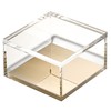 OfficeGoods Acrylic Desk Organizer w/Gold Base – Functional & Elegant