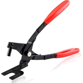 Candeon Car Exhaust Hanger Removal Plier - 11 inch Car Exhaust Rubber Pad Plier Puller Tool 150mm Maximum Opening Grommet Puller Muffler with 25-Degree Offset Handle