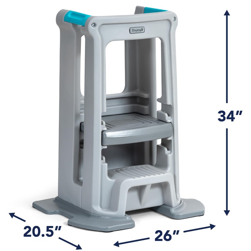 Simplay3 Toddler Tower Montessori Standing Kitchen Step Stool with Sturdy