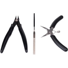 Pro Cutters Tool Kit, Metal DIY Model Bending Tool Set, 3D Metal Puzzle Assembly Tools Included 3-Piece Tool Set, Great Assistant for 3D Metal Puzzles Assembly Metal-Time.