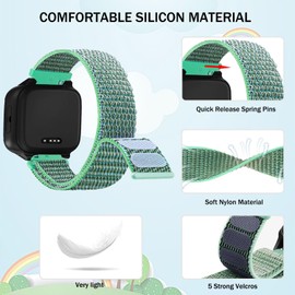 VELULYX Kids Nylon Band for XPLORA X5 / XGO2/XGO3, XPLORA Kids Smartwatch Girls Boys Replacement Straps for Xplora X5 Play/XGO2/XGO3