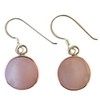 White Pink Chic-Net Women's Stud Earrings Mother of Pearl with
