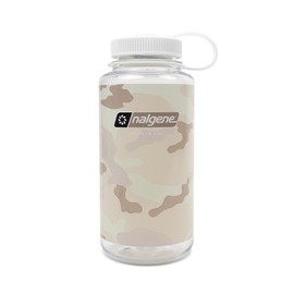 Nalgene 32 oz Wide Mouth Clear with White Camo
