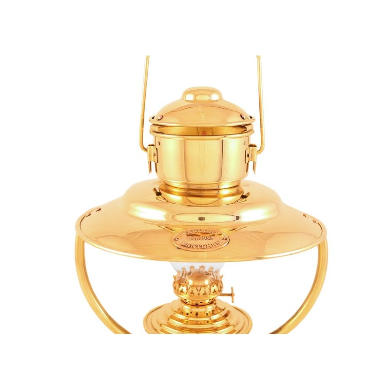Vermont Lanterns - Brass Trawler Nautical Hanging Oil Lamp 10"