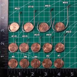 Dr.Fish 100 Pack Fishing Octopus Hook Live Bait Hook Black Nickel Sharp Offset Surf Fishing Catfish Bass Fishing Hooks Texas Drop Shot Rig Carp Bluegill Tuna Freshwater Saltwater #8-10/0