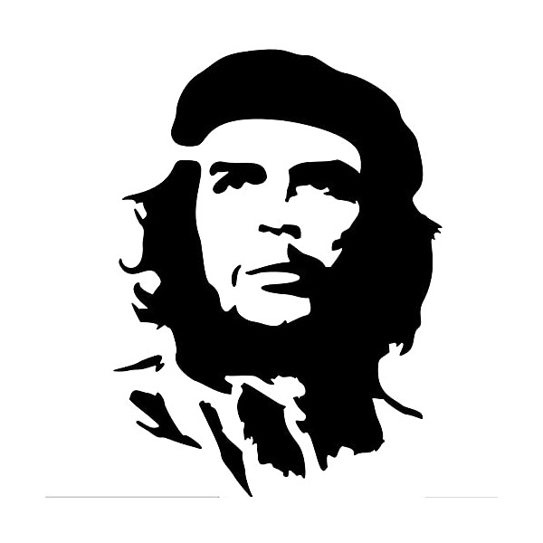Che Stencil Banksy - Painted Size 17x23cm - Reusable Plastic