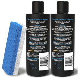 Foot Callus Remover Gel Set - Professional Callus Remover for Feet Gel - Calloused Feet Remover Gel - Feet Callus Remover for Smooth Feet & Cracked Heels - 16oz (2 Pack x 8oz) - Made in USA