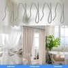 Metal Curtain Hooks 60Pcs Drapery Hooks Pins for Curtains Stainless