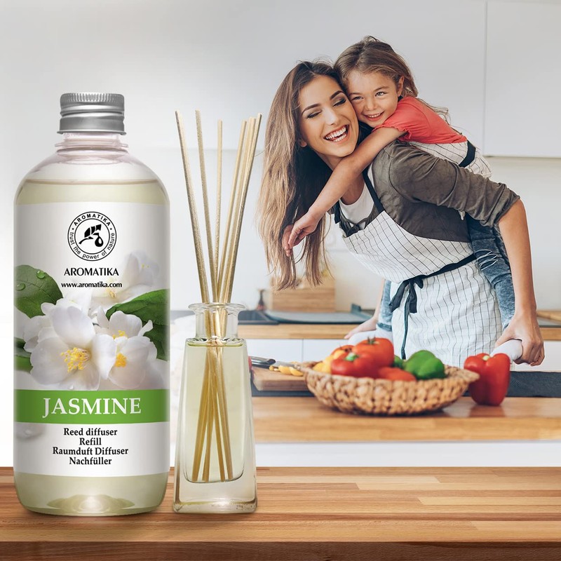 Reed Diffuser Refill With Jasmine Essential Oil 34 Fl Oz