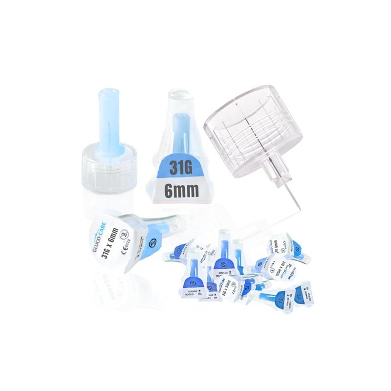 GLUCO-CARE Pen Tips 31G x 6mm (1/4’’) – Ultra-Thin Tip