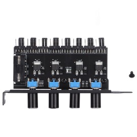 Fan Hub 12V 4pin 8 Channels 4 Knob Stable Precise Fan Speed Controller with Screw for Computer CPU CaseIDE Interface