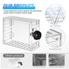 DOITOOL 1set Keyed Thermostat Lock Box Clear Thermostat Cover Protector