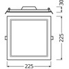 Ledvance 18 W Polycarbonate PC Downlight - White