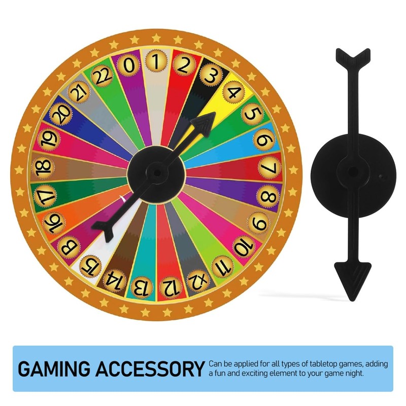 SAFIGLE 25pcs Black Plastic Arrow Game Rotating Board Game Accessories