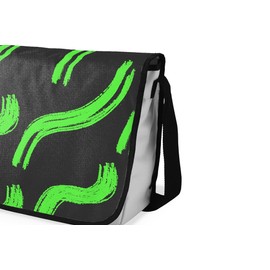 Le Jardin du Lin Digital Bedruckte Messenger Schultaschen mit Schwarzem Riemen für Mädchen und Jungen, Zurück zur Schule, Kuriertaschen für Schüler, Umhängetaschen, Größe: 29x36 Cm